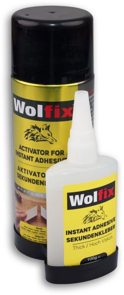 ISOLED Cyanacrylat-Kleber 100g + 400ml Aktivator-Spray zur sofortigen Aushärtung
