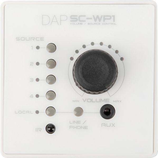 DAP-Audio SC-WP1 Wand-Bedienfeld für SC-5.2 Signalwahlschalter - weiß