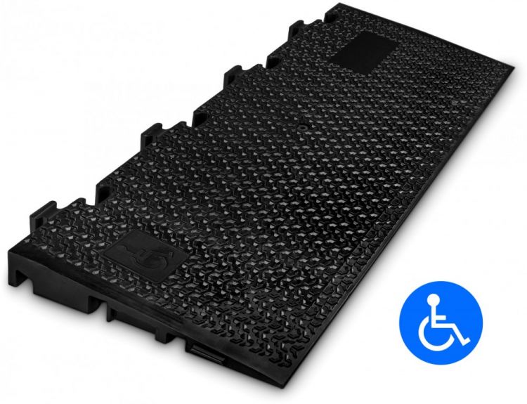 Defender MIDI 5 2D R - Midi 5 2D blue ramp - modular system for wheelchair and barrier free