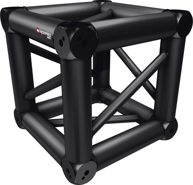 Naxpro-Truss FD 34 Boxcorner mit 8 Halbverbinder M12 schwarz -B-Stock-
