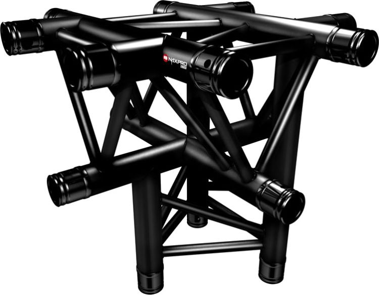 Naxpro-Truss FD 33 C53 90° 5 Weg Winkel
RAL9005 - Schwarz - Seidenmatt