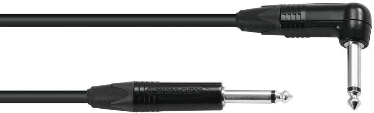 SOMMER CABLE Klinkenkabel 6,3 mono 1x 90° 6m sw Neutrik