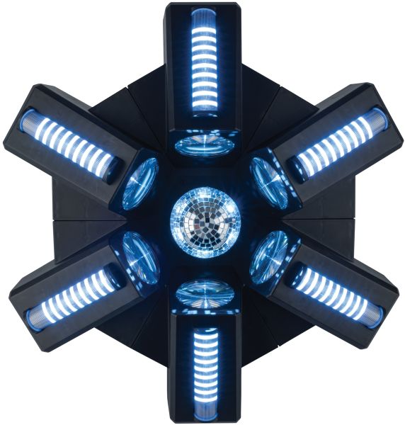 Showtec Typhoon 640 6x RGBW LED-Spiegelkugel-Lichteffekt