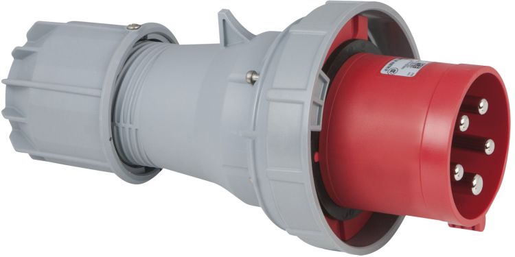 PCE CEE 125A 400V 5p Stecker männlich - Rot, IP67