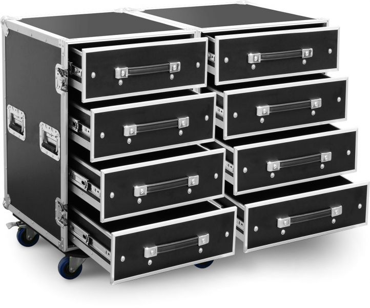Power Dynamics PD-FA4 8 Schubladen Technik Flightcase