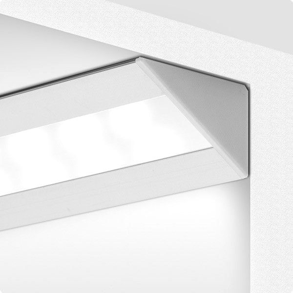 ISOLED LED corner profile CORNER22 anodised L: 2000mm