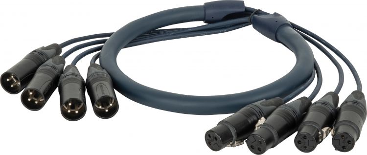 DAP-Audio Neutrik DMX Snake 4-way 3-pin XLR 4-Universum Multikabel - 20 m