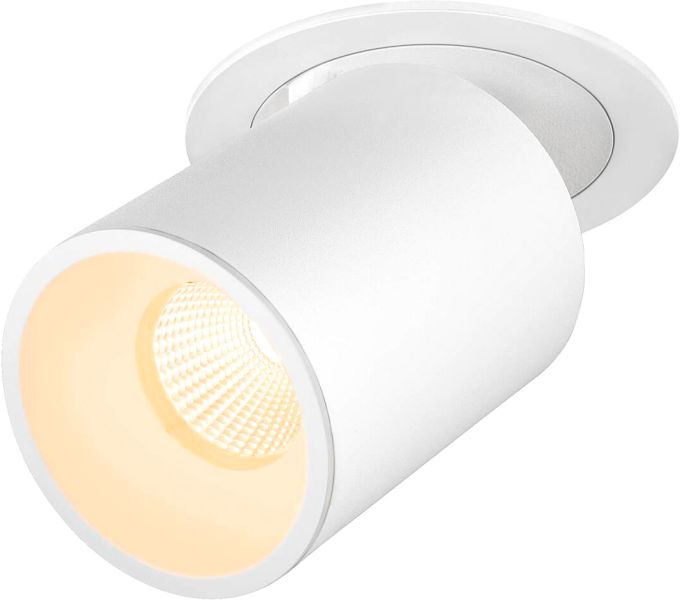 SLV NUMINOS® PROJECTOR L, Deckeneinbauleuchte, 3000 K, 55°, zylindrisch, weiß / weiß
