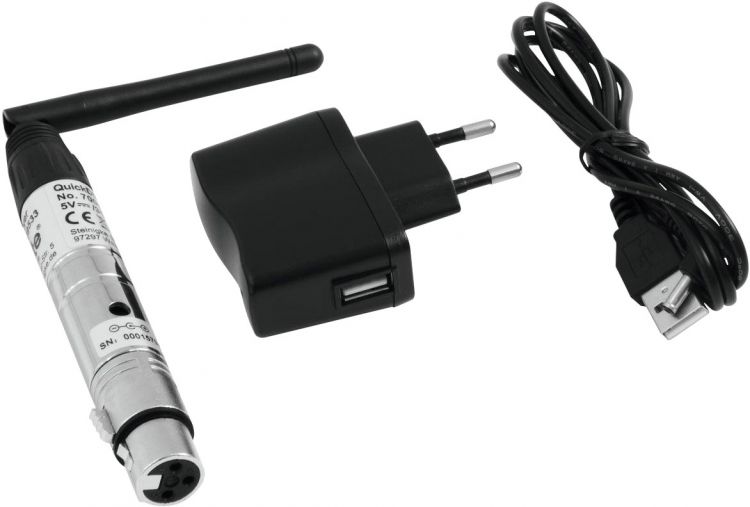 EUROLITE Set QuickDMX 1x Sender + 4x Empfänger