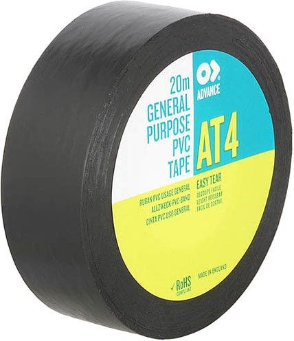 Showtec PVC Tape Advance AT4 - 19 mm/ 20m, Schwarz