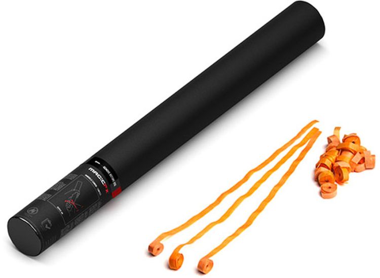 Magic FX Handbetriebene Streamerkanone 50cm - Orange