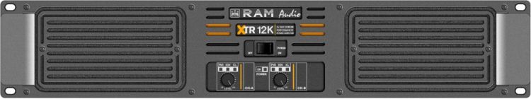 Ram Audio XTR-12K - PA Amplifier 2 x 6000 W 4 Ohm