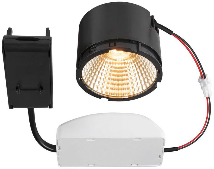 SLV NEW TRIA®, LED-Modul, rund, 3000K, 38°, PHASE, schwarz