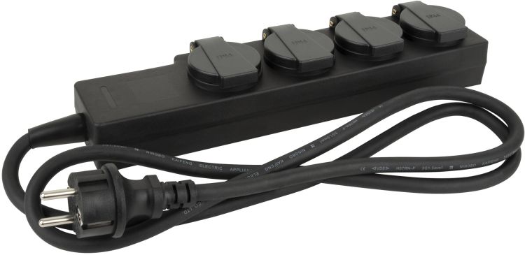 Steckdosenleiste Schuko 4-Fach  IP-20, 16A max.