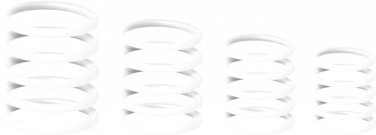 Gravity RP 5555 WHT 1 Universeller Gravity Ring Pack, Ghost White
