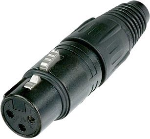 Neutrik NC3FX-B - 3-pol XLR Stecker female