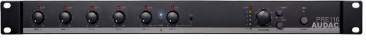 Audac PRE 116 6 Kanal stereo Vorverstärker