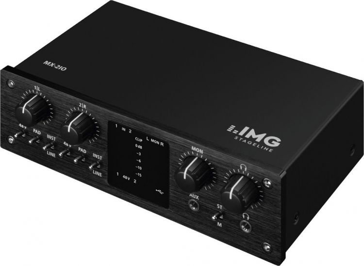 IMG STAGELINE MX-2IO 2-Kanal-USB-Recording-Interface