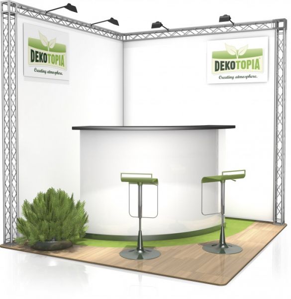 Messestand FD 14 - 2 x 2 x 2,1 m (LxBxH) - 4 m²