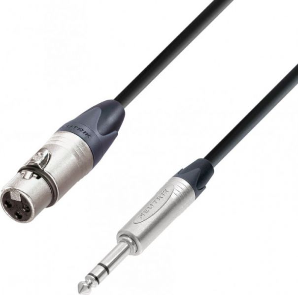 Adam Hall Cables K5 BFV 0150 Mikrofonkabel Neutrik XLR female auf 6,3 mm K