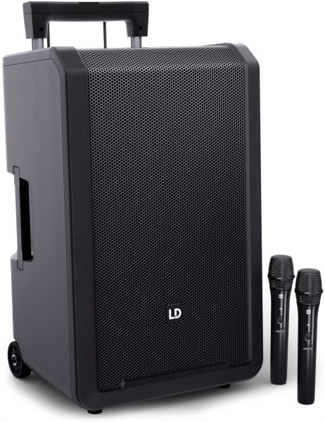 LD Systems ANNY® 12 HHD2 B8 - 12" Mobiler Bluetooth® PA-Lautsprecher mit Akkus, Mixer