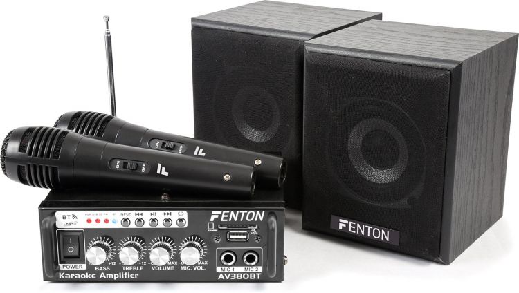 Fenton AV380BT Verstärker-Kit mit Lautsprechern USB/SD/BT