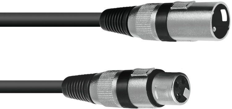 OMNITRONIC XLR Kabel 3pol 1,5m sw