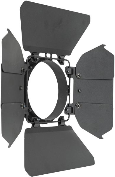 Showtec Barndoor for Performer 1500 Fresnel Schwarzes, achtblättriges Flügeltor aus Metall