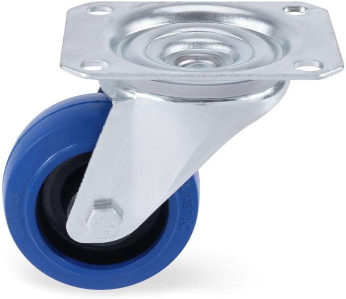 Riggatec Lenkrolle 80mm BLUE WHEEL 