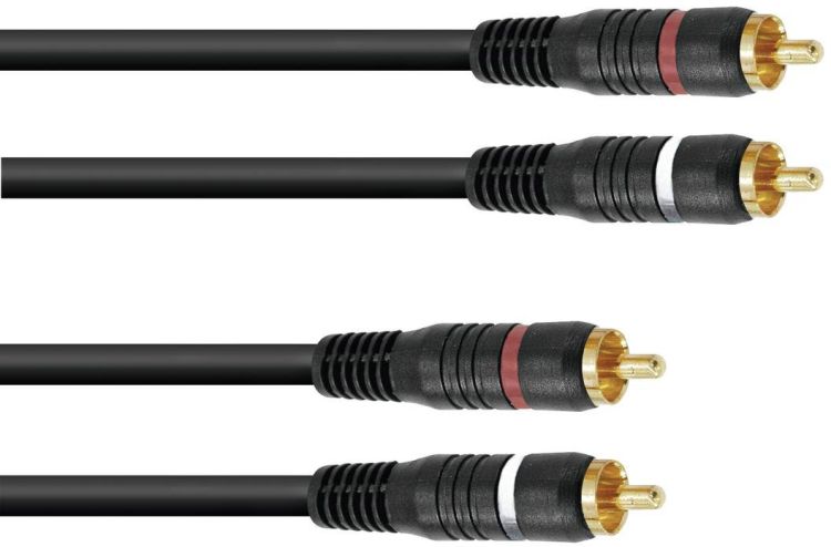 OMNITRONIC Cinch Kabel 2x2 15m
