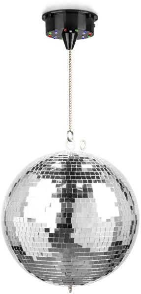 Fuzzix MB30ML Disco Ball 30cm mit Motor und LED Licht