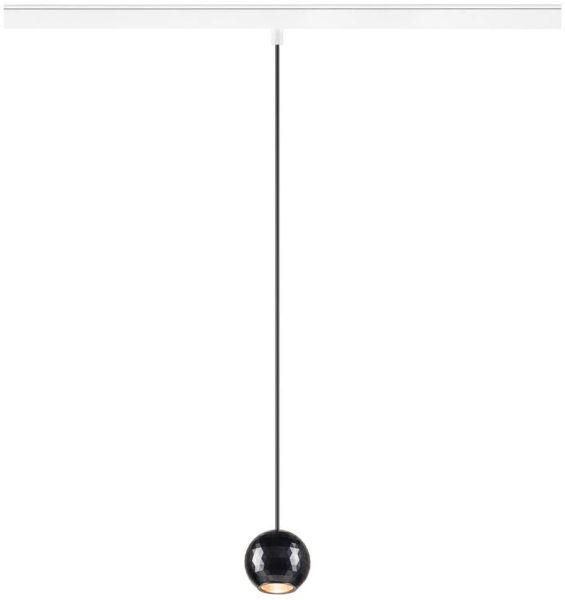 SLV DYSKO, 48V Pendelleuchte, DALI, Pendellänge 200 cm, 2700K, 36°, DALI, weiß / schwarz