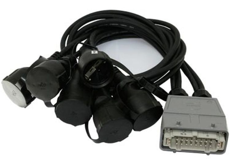 Schukopeitsche STV2620 Hartingtüllengeh. HB16 male auf 6x Schukokupplung