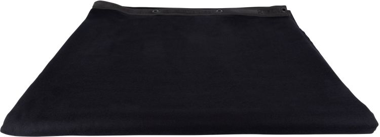 WENTEX Backdrop Stagemolton 320 g/m² 6 m, 3 m Schwarz – 300 x 600 cm (B x H) – ungeplissiert