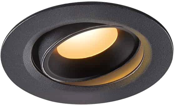 SLV NUMINOS® MOVE XS, Deckeneinbauleuchte schwarz 2700K 20°