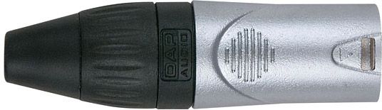 DAP-Audio XLR 3pole X-type Male nickel Black endcap