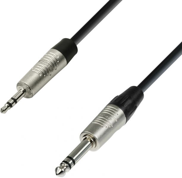 Adam Hall Cables 4 STAR BVW 0300 - REAN 6,3 mm Jack Stereo - 3,5 Jack Stereo 3,0 m