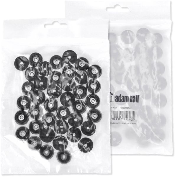 Adam Hall Hardware 4903 M 40 AH - Set 40 x GUMMIFUß 20 x 9 mm im Beutel
