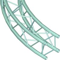 ALUTRUSS QUADLOCK 6082 Elemento f.Círculo 5m in.45°