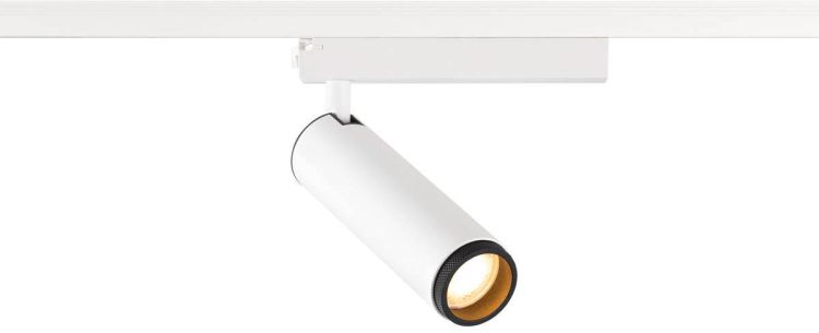 SLV GRIP! M, 1~ Spot, zylindrisch, 2000-3000K, 15W, Dim-to-Warm, PHASE, 42°, weiß / schwarz