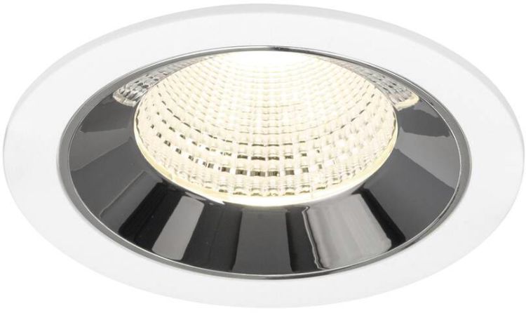 SLV NUMINOS® L, Deckeneinbauleuchte weiß/chrom 4000 K 55°