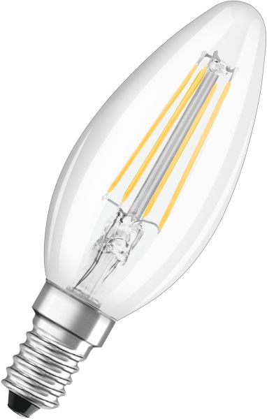 OSRAM LED-Sockel Classic B 40 Glühfaden 4W 827 Klar E14