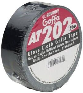 Advance Tapes 5807 BLK Gaffa Klebeband schwarz 50 mm x 50m