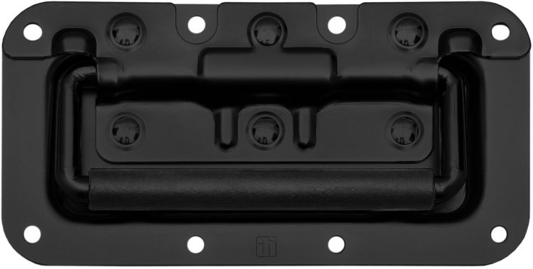 Adam Hall Hardware 340822 BLK - Klappgriff mit PVC-Griff, klein und gefedert