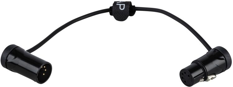 DAP-Audio FLX18 – symmetrisches XLR/M 5P-zu-XLR/F 5P-Verbindungskabel, 0,30 m, ultrakompaktes