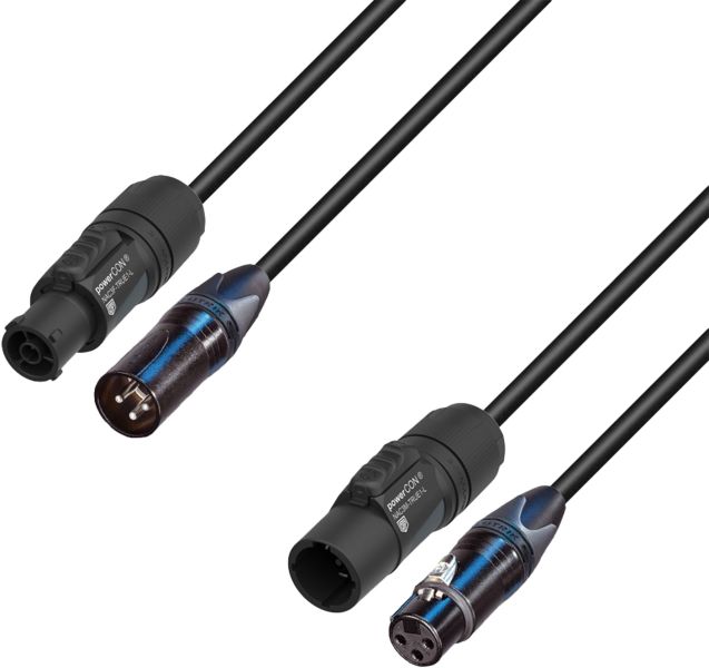 Adam Hall Cables 5 STAR H TCON A 0500 - Hybridkabel Audio | Neutrik® XLR x TRUE1® | 5 m