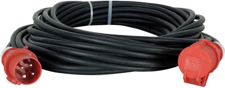 Showtec Motorcable 20 m, CEE 4P 16A  Red