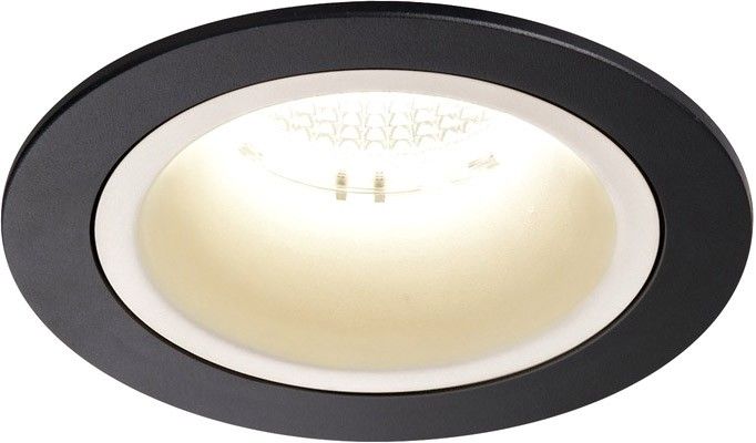 SLV NUMINOS® DL M, Indoor, luminaria empotrada de techo led negro/blanco 4000 K 40° con resortes