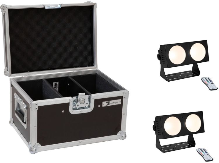 EUROLITE Set 2x LED CBB-2 COB WW Leiste + Case