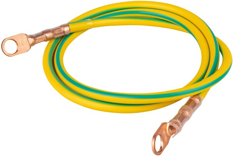 SHOWGEAR PowerCore Erdungskabel 0,5 m, 25 mm², M10-Ösen
